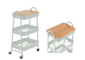 3 Tier Trolley and Lid White