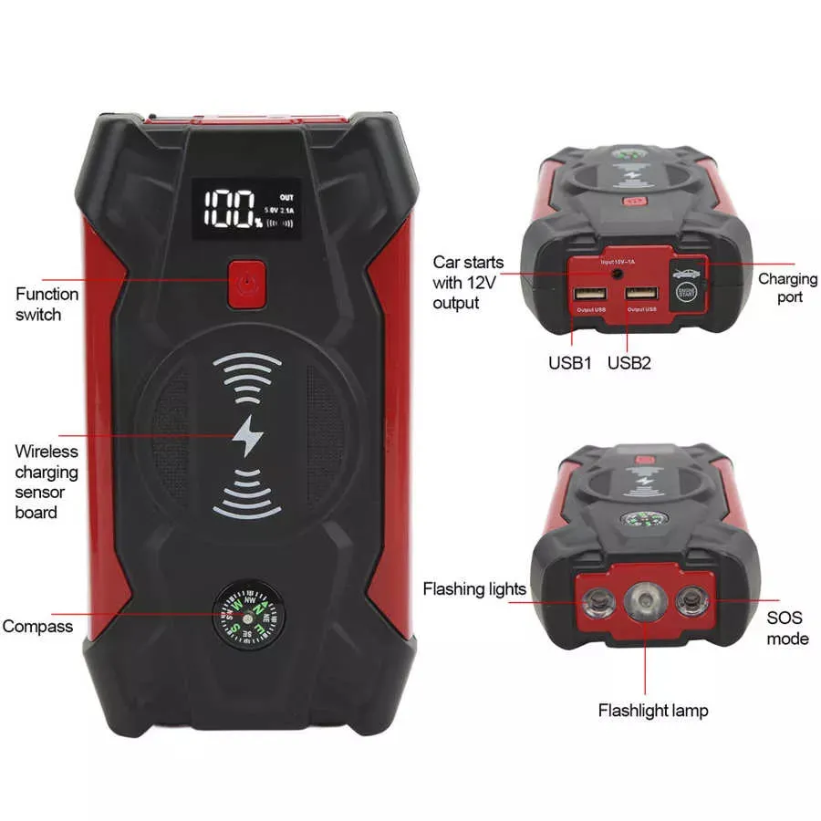 39800mAh Power Bank/Car Jump Starter