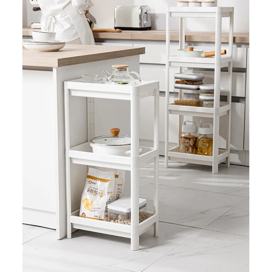 4 Tier Wide Slide-Out Trolley Rack Shelf Organizer