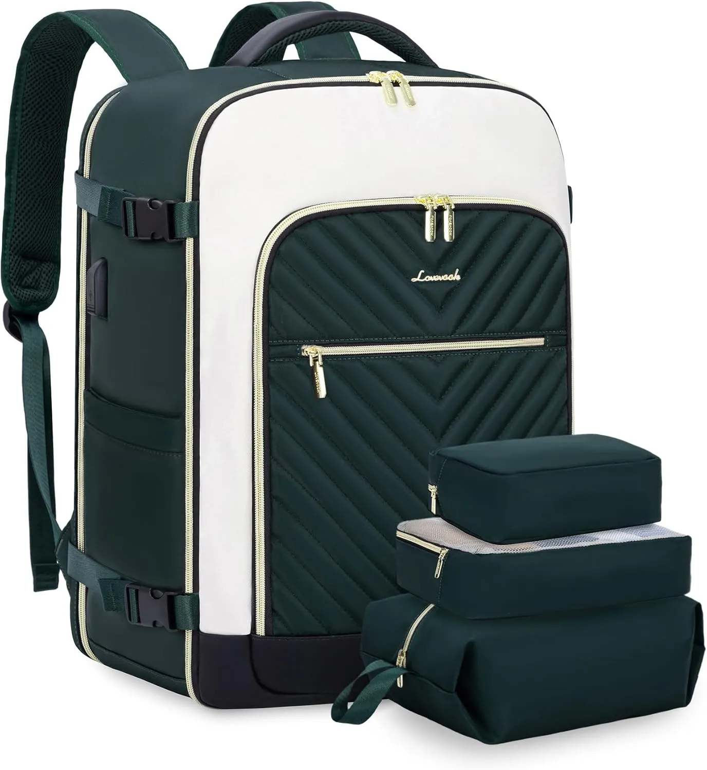 4Pcs Large Travel Backpack, 40L/50L