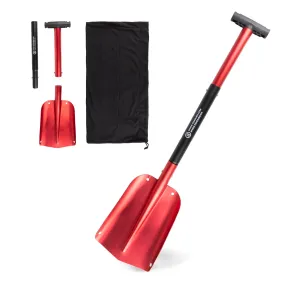 72HRS Aluminum Collapsible 3-in-1 Car Snow Shovel (Red)