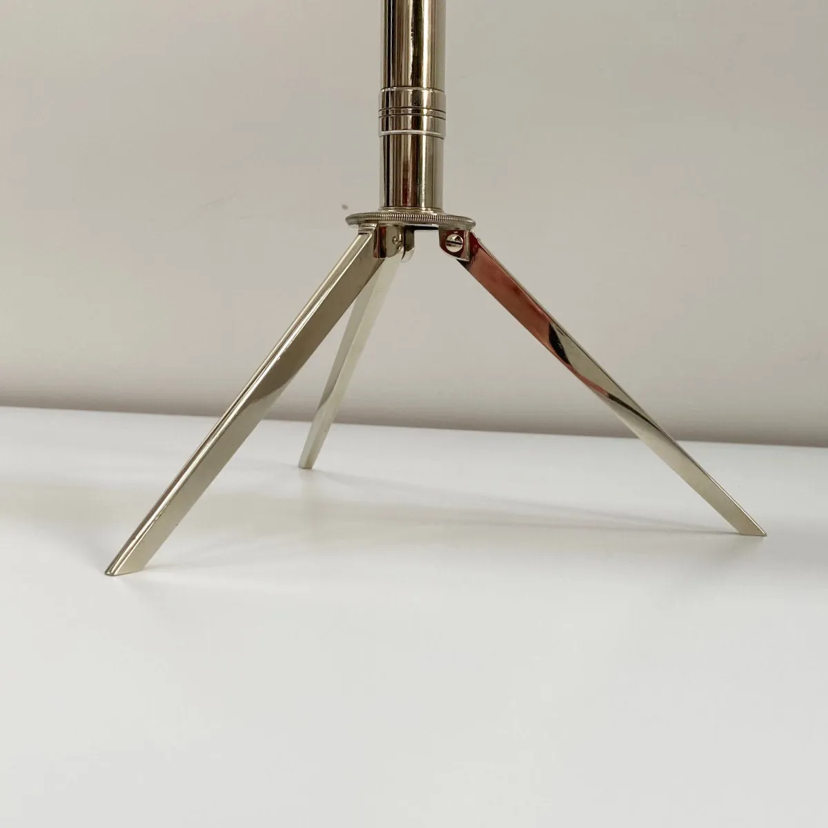 A Cased Early Victorian Nickel Plated & Rosewood Telescope on Stand by Carpenter & Westley London