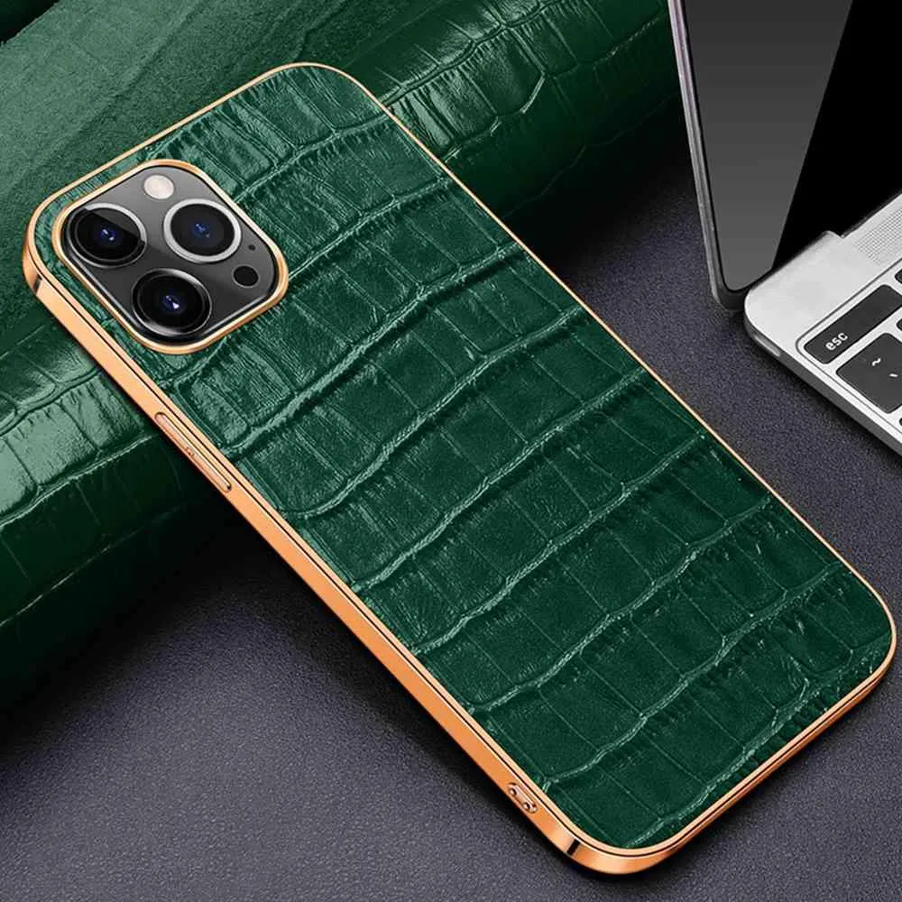 Abduco Genuine Leather iPhone Case Crocodile