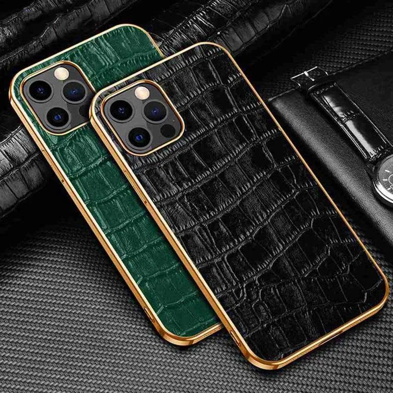 Abduco Genuine Leather iPhone Case Crocodile