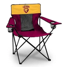 AFL Outdoor Camping Chair - Brisbane Lions - Includes Carry Bag