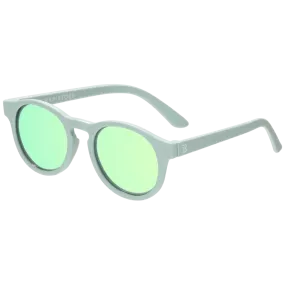 Babiators Kids Polarized Keyhole Sunglasses - Seafoam Blue / Seafoam Mirrored Lens