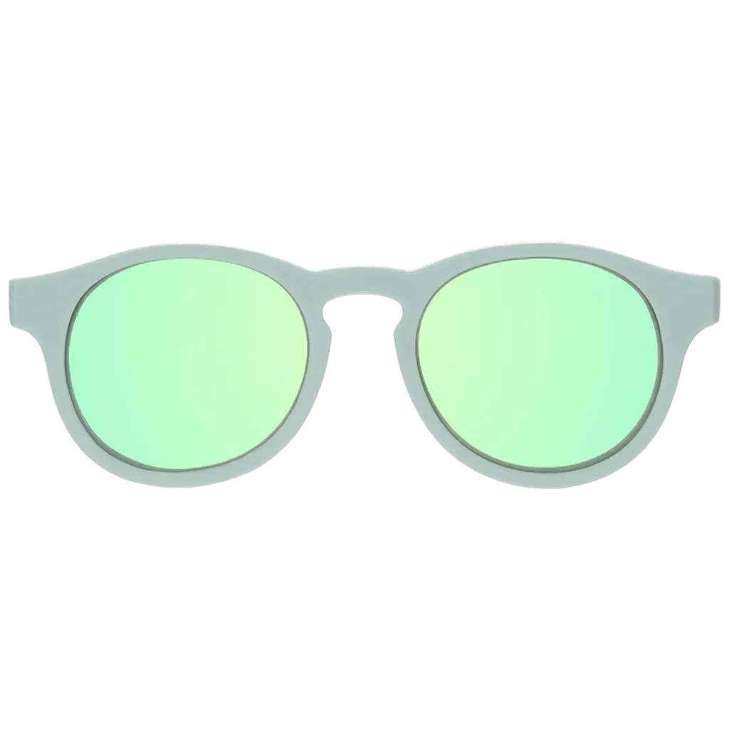 Babiators Kids Polarized Keyhole Sunglasses - Seafoam Blue / Seafoam Mirrored Lens