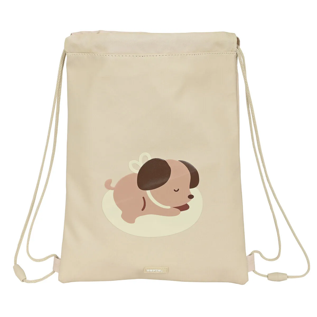 Backpack with Strings Safta Puppy Beige