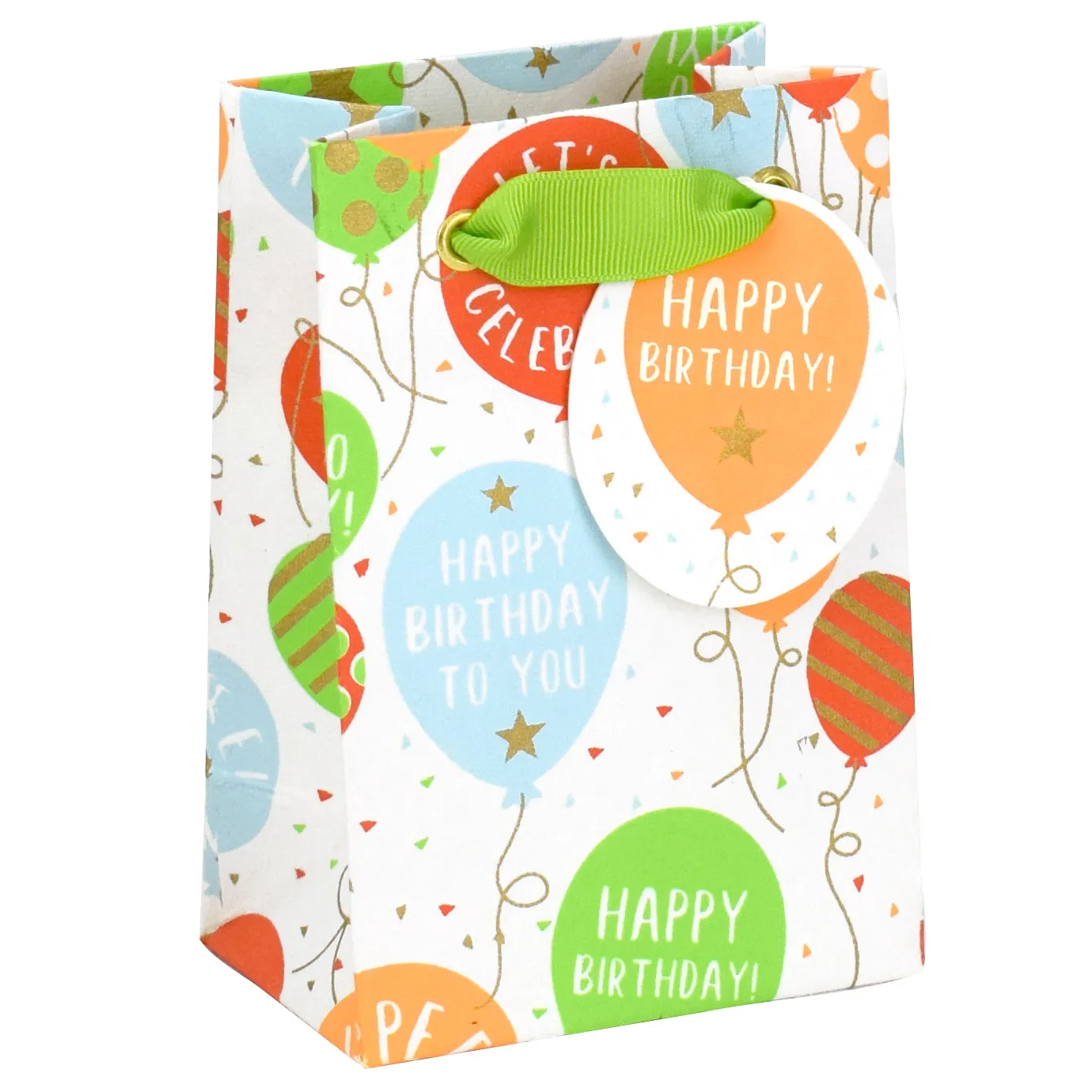 Balloons Small Gift Bag Birthday