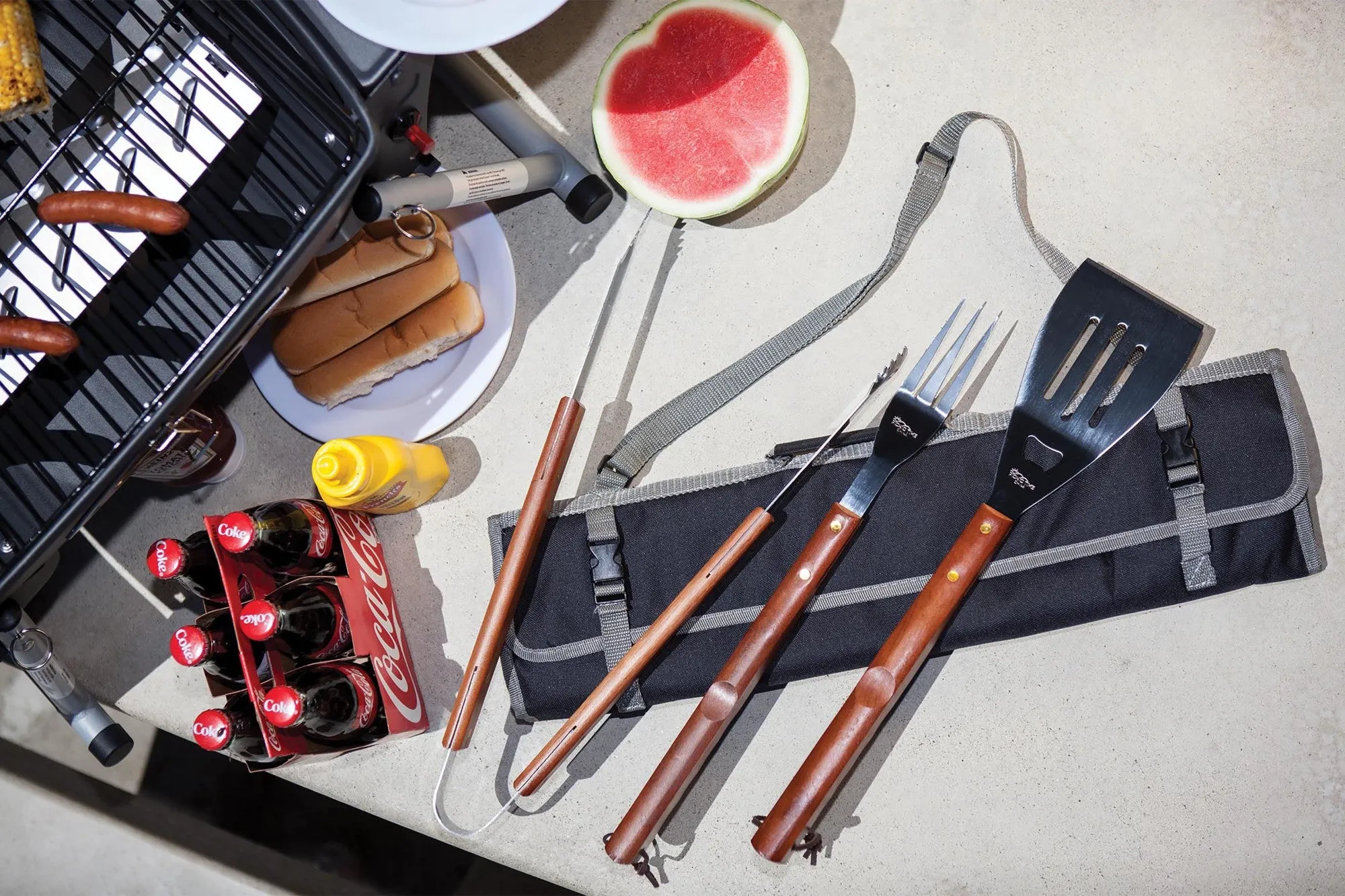 Baltimore Orioles - 3-Piece BBQ Tote & Grill Set