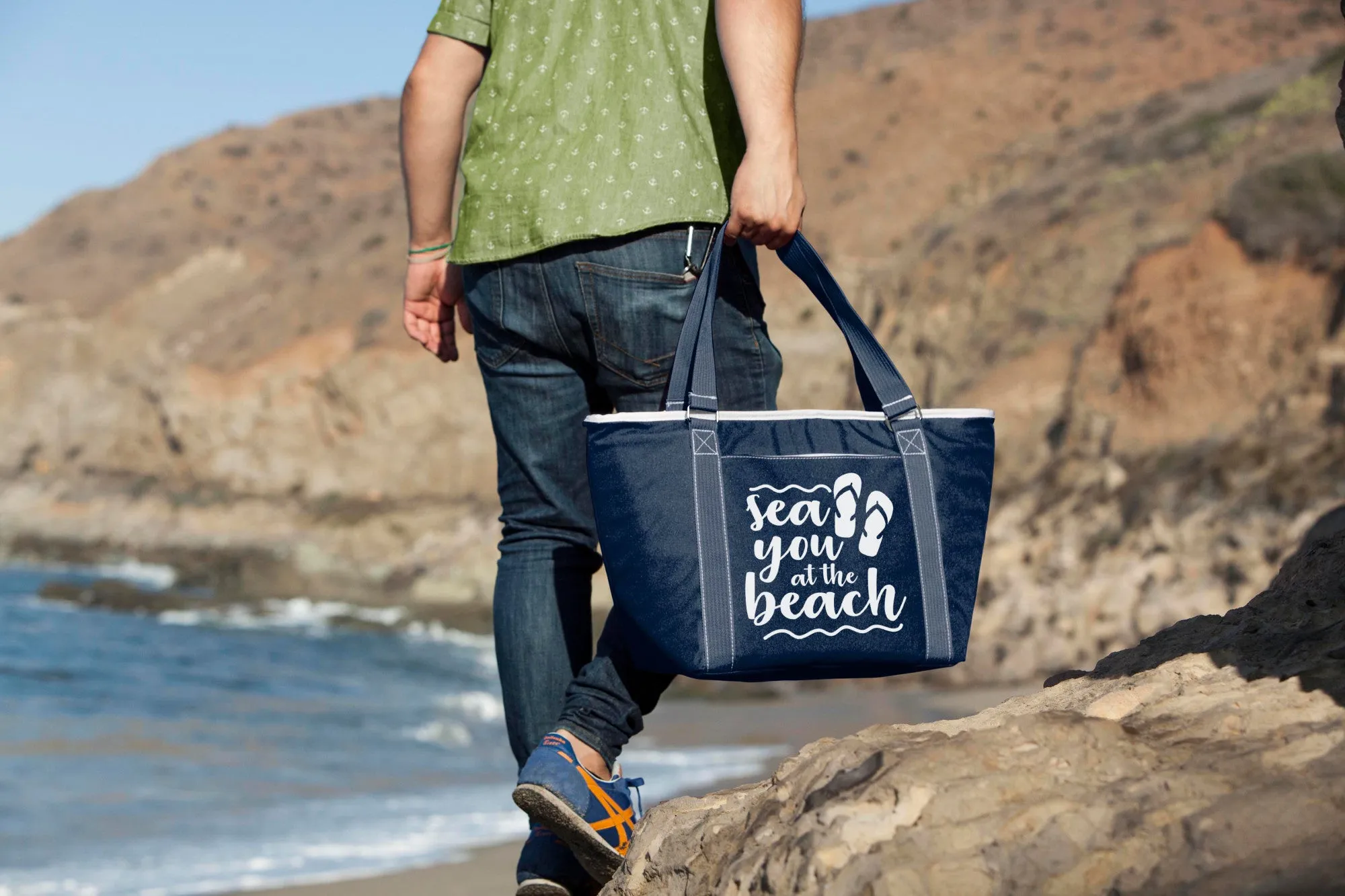 Beach Sayings Sea You at the Beach - Topanga Cooler Tote Bag