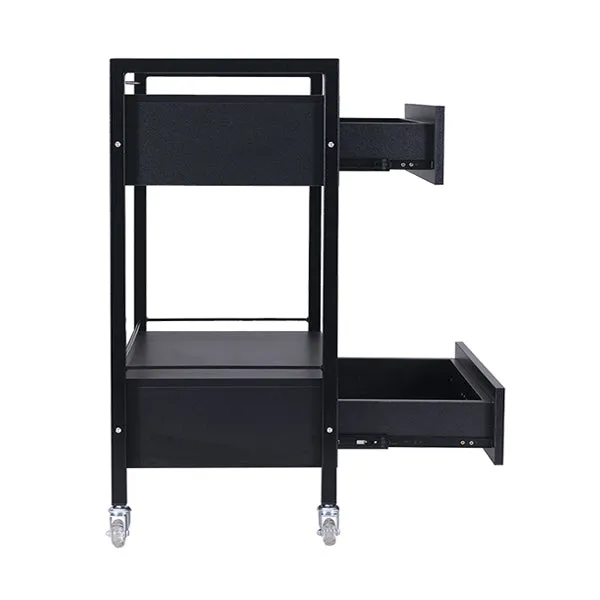 Bella 2 Drawer Trolley - Black