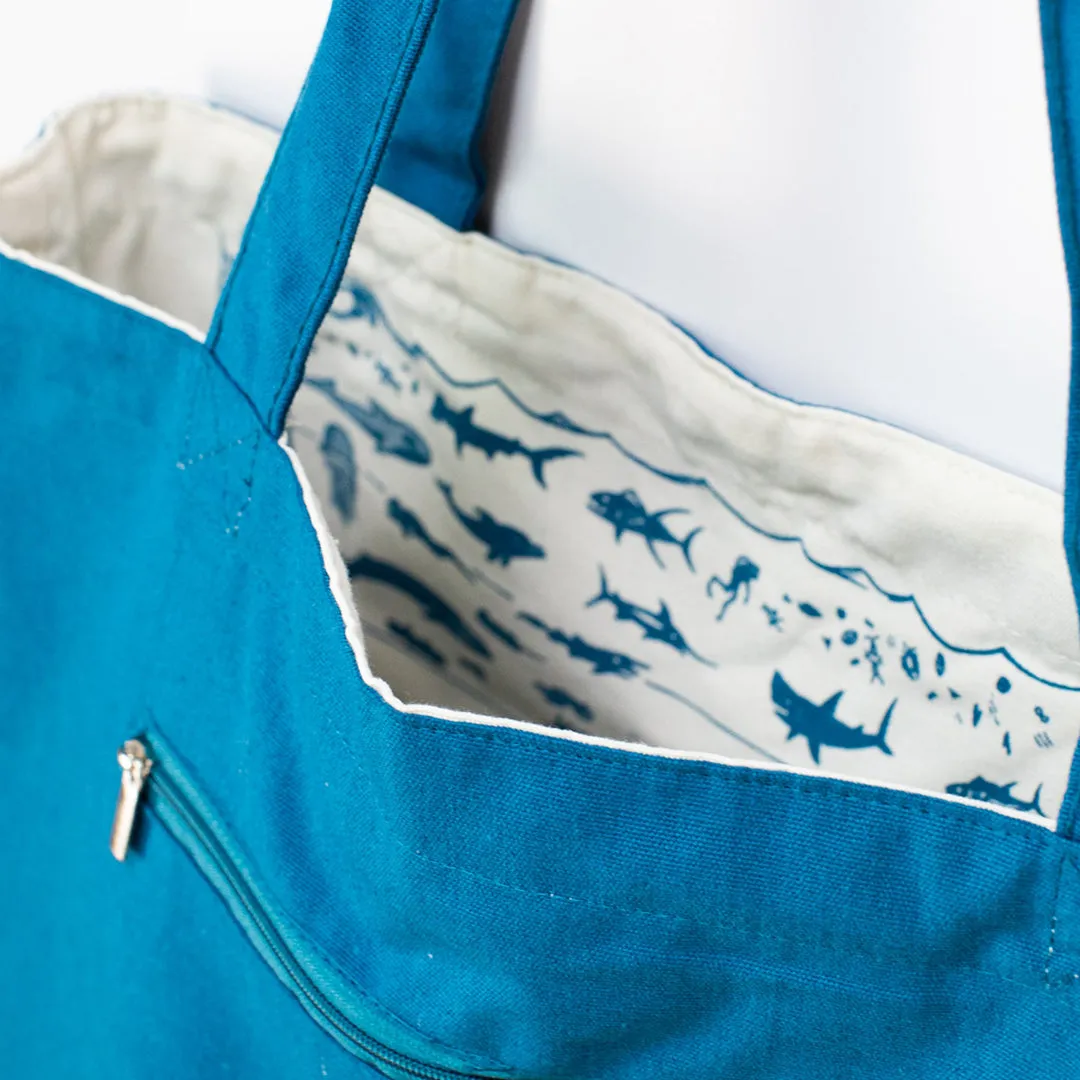 Beneath The Waves Canvas Bag