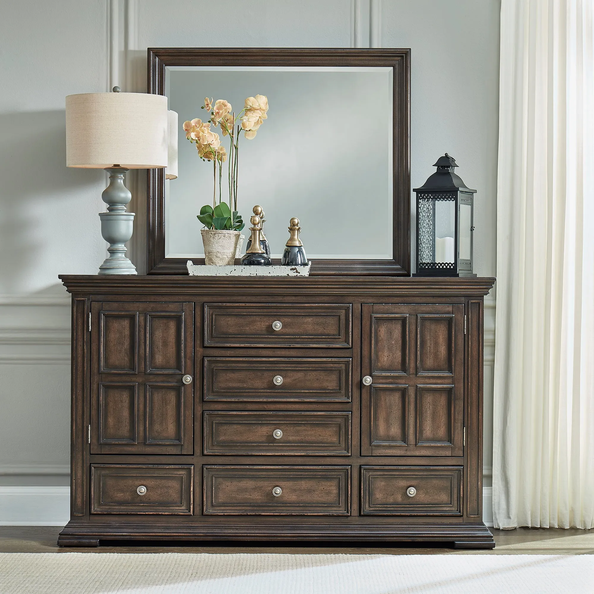 Big Valley 361-BR-DM Dresser & Mirror