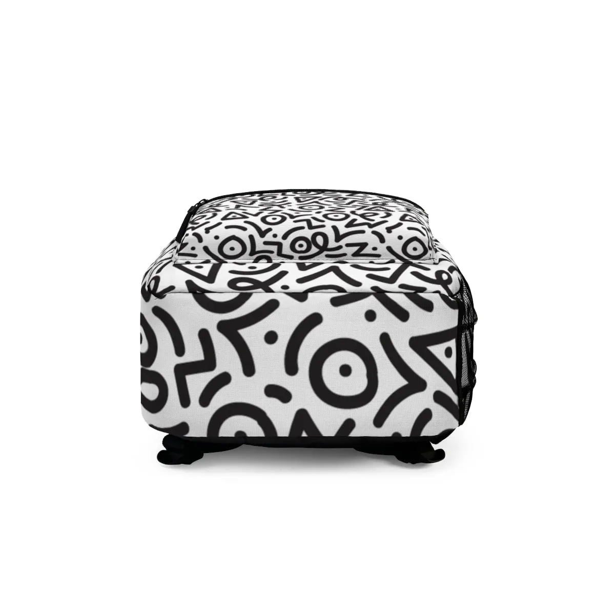 Black & White Abstract Backpack