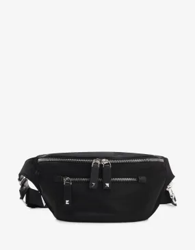 Black Nylon VLTN Waist Bag -