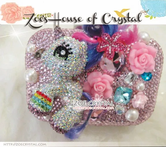 Bling and Sparkly Crystal Clutch with White MY LITTLE PONY