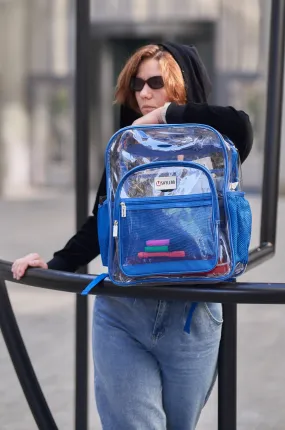 Blue Clear Backpack