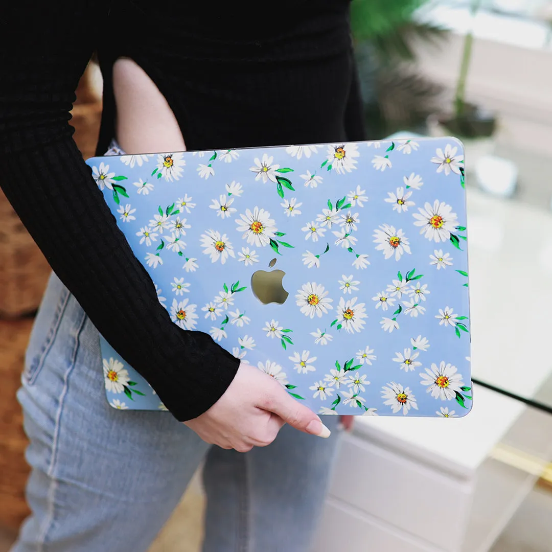 Blue Daisy MacBook Case