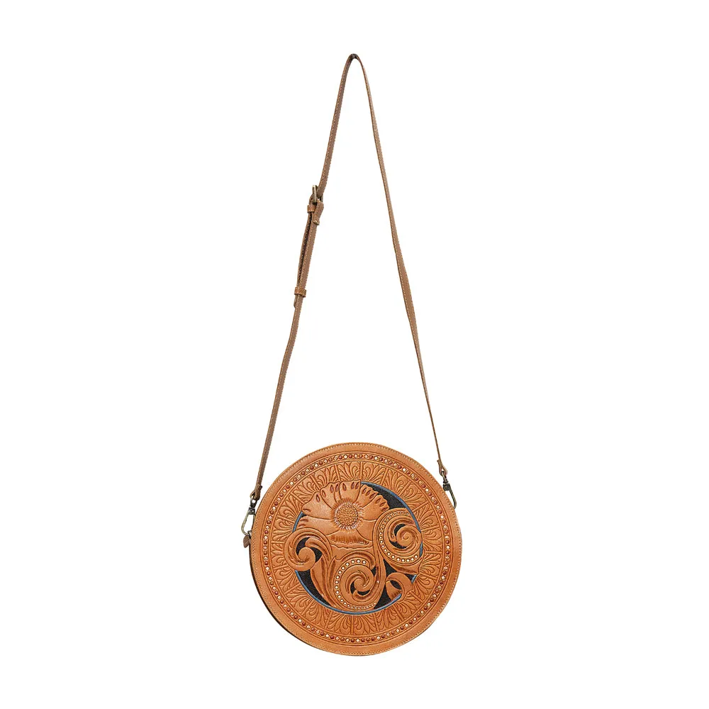 Boho Motif Round Bag