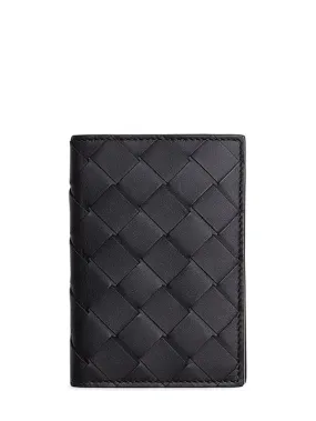 Bottega Veneta   Intrecciato leather flap card case 