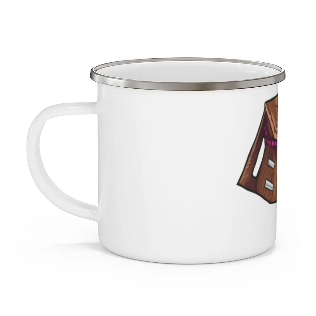 Brown Bag Enamel Camping Mug