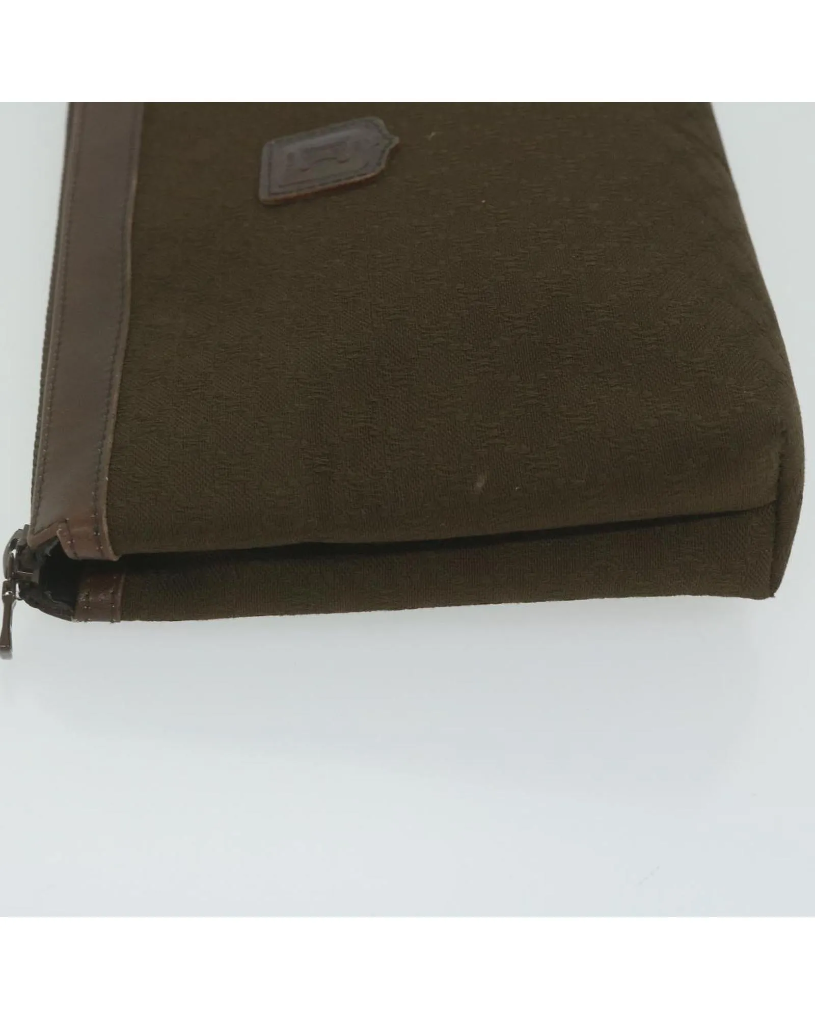 Canvas Clutch Bag in Brown - Authentic CELINE