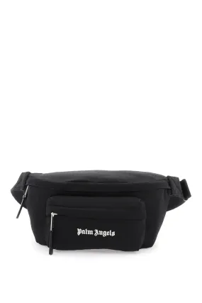 canvas waist bag with embroidered logo.