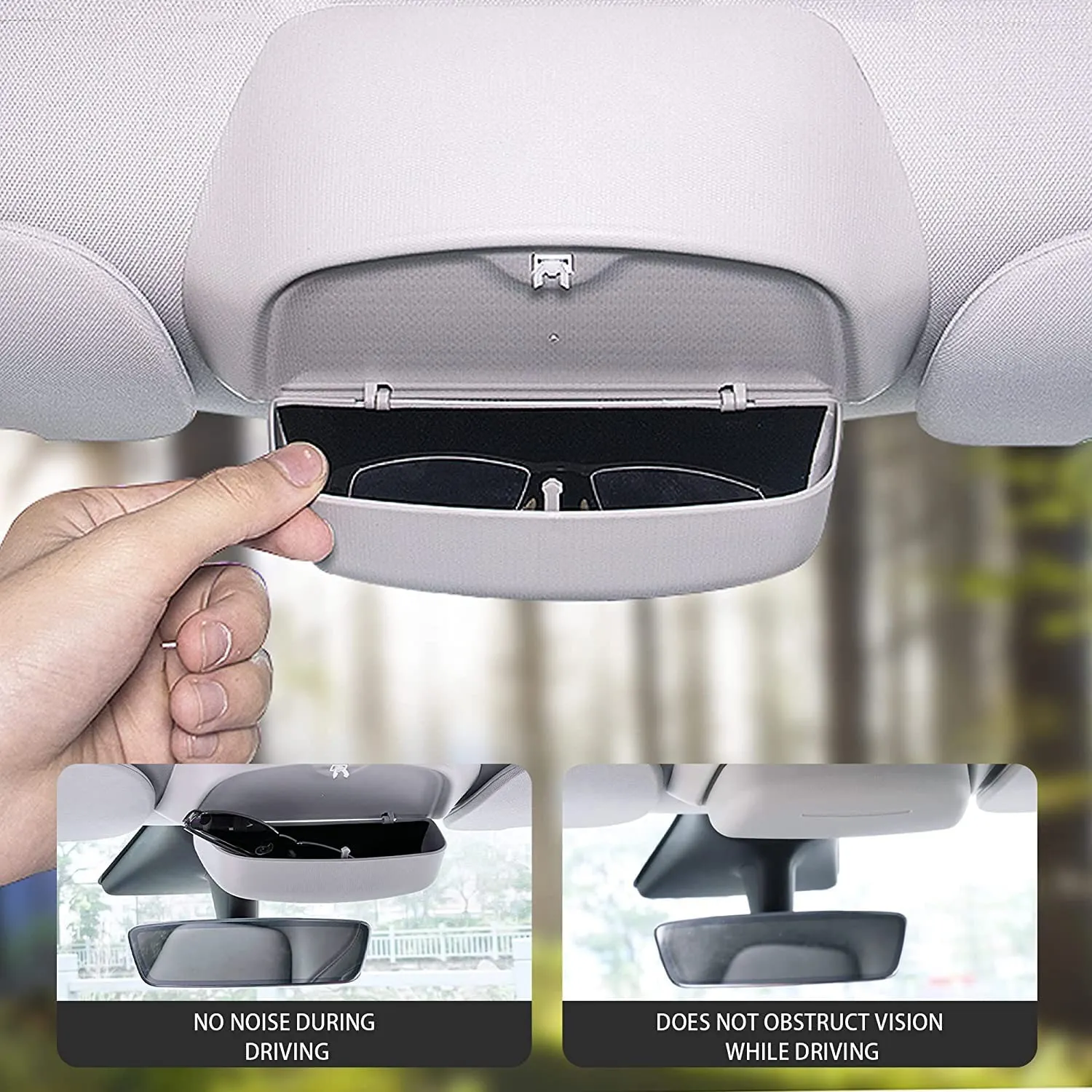 Car Roof Sunglasses Holder for Tesla Model Y