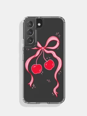 Cherry Ribbon Bow Android Case