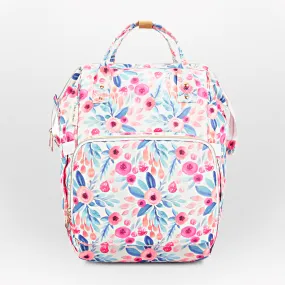 Chic Diaper Bag Backpack for New Parents (Capacity - 20L) , Bold Floral