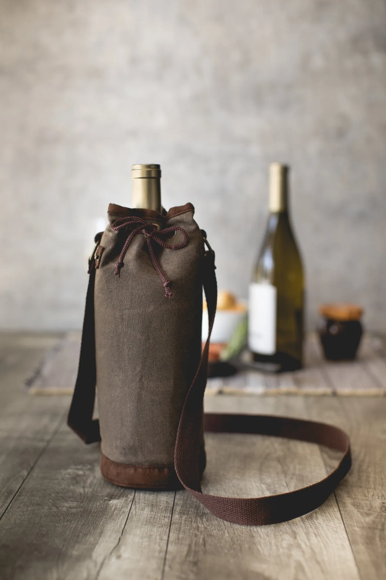 Chicago Bears - Waxed Canvas Wine Tote