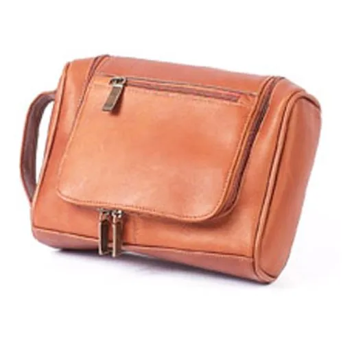 Claire Chase Leather Hanging Toiletry Bag