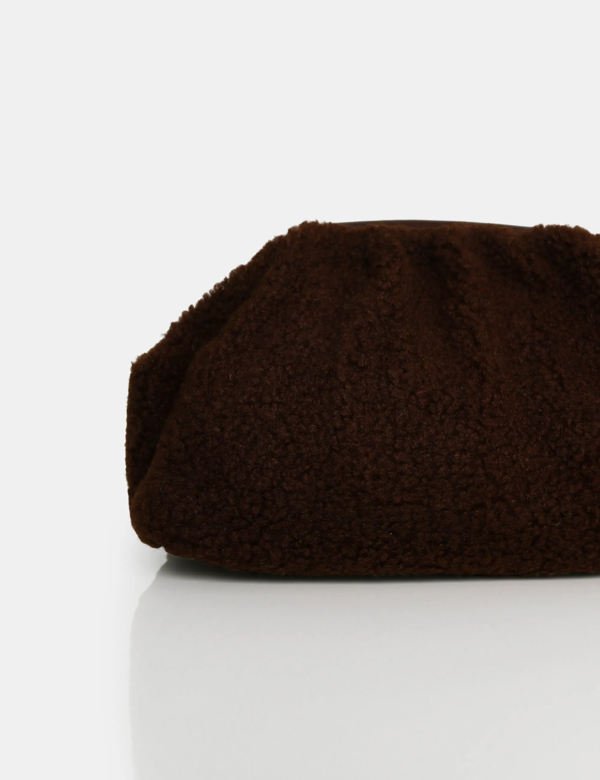 Compatible Brown Teddy Clutch Bag