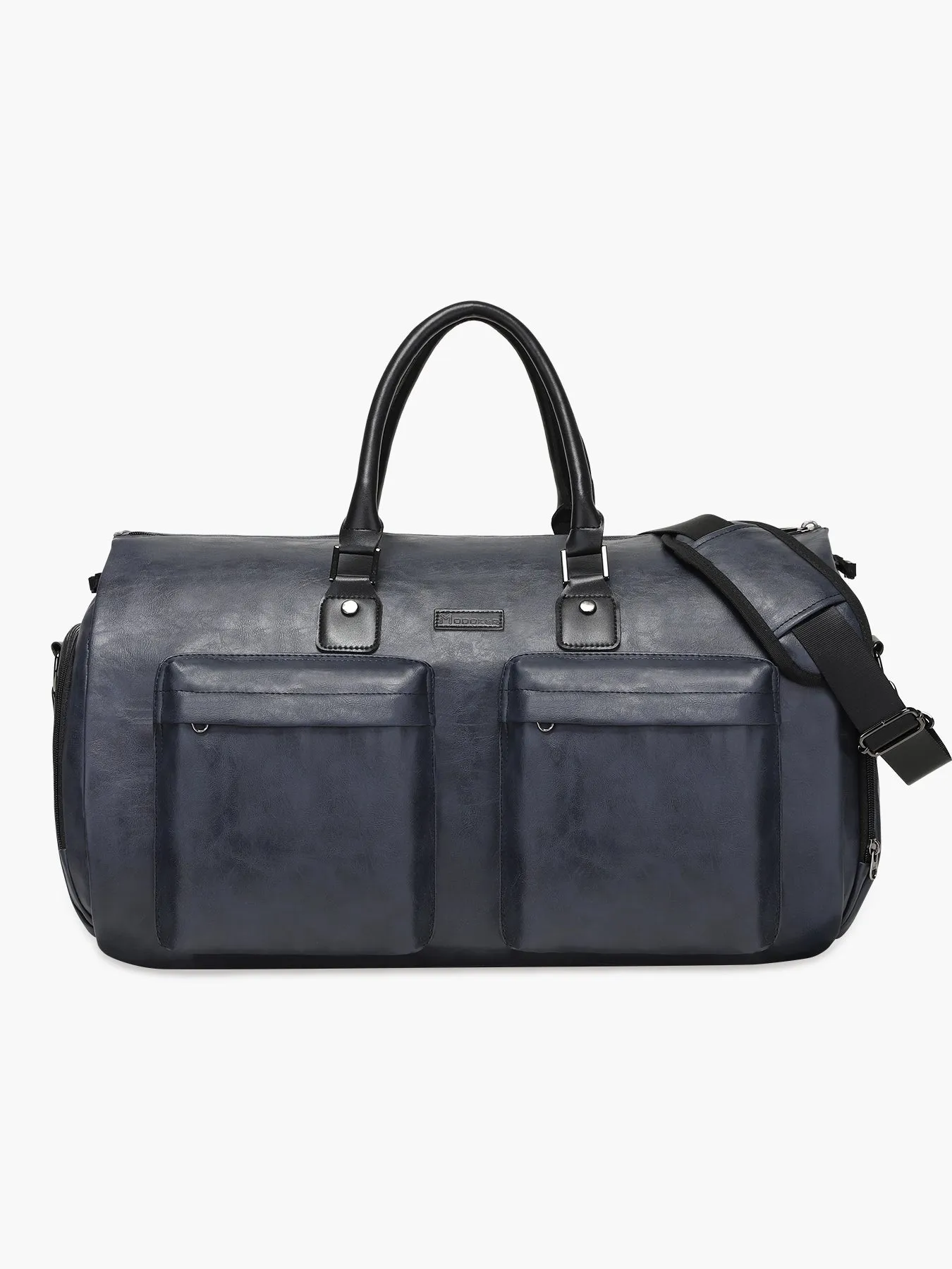 Convertible Leather Garment Bag for Travel