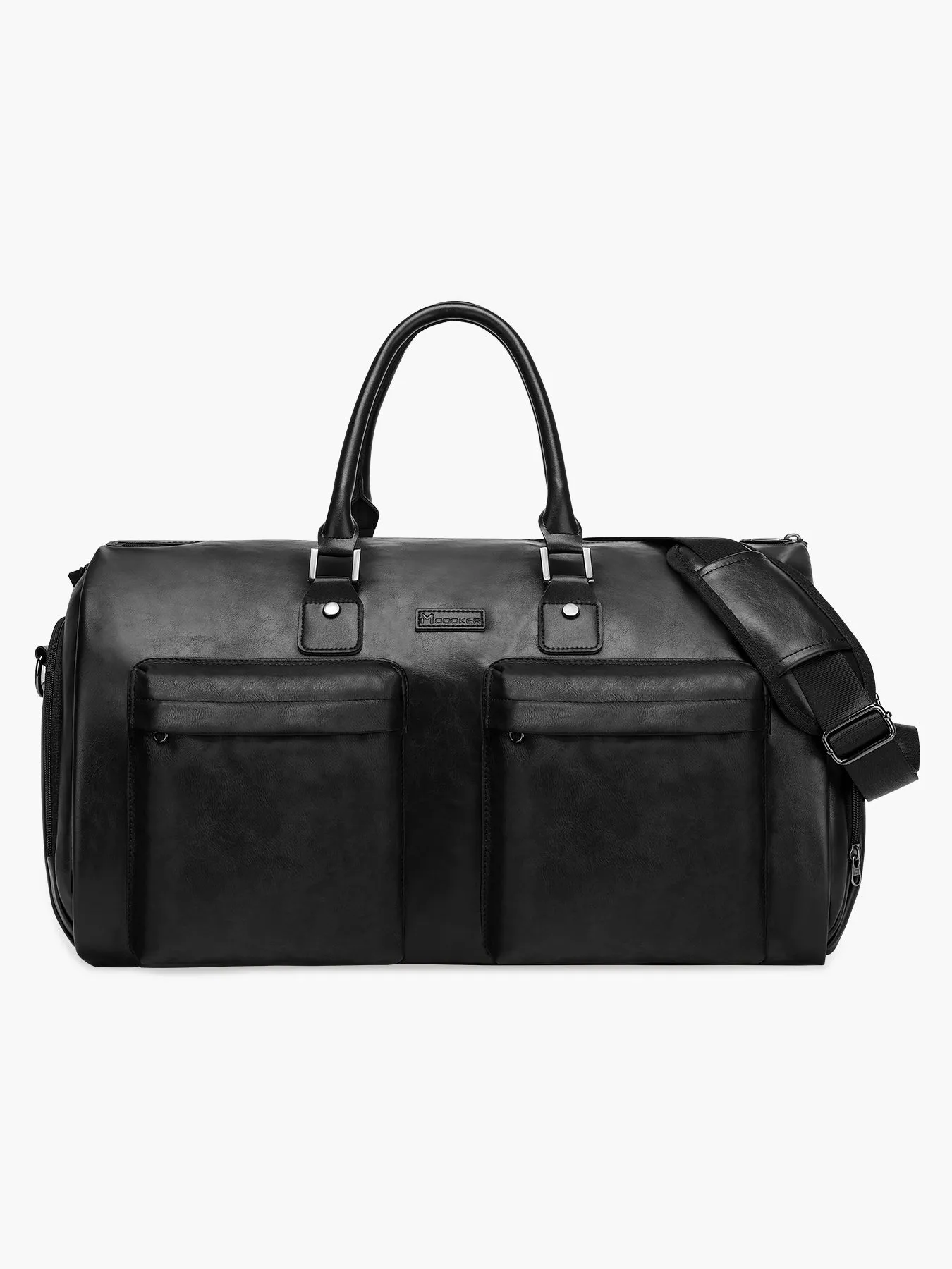 Convertible Leather Garment Bag for Travel