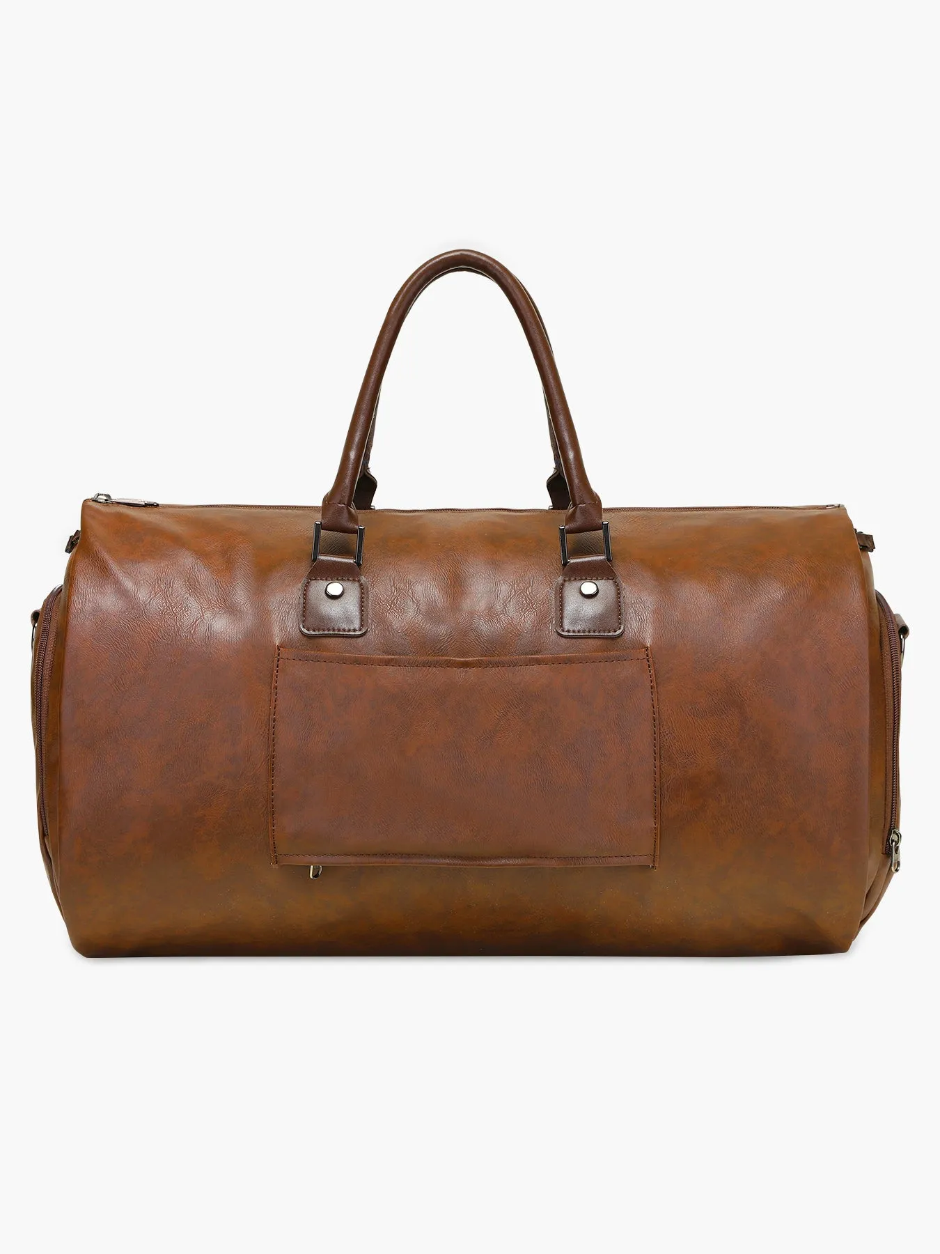 Convertible Leather Garment Bag for Travel