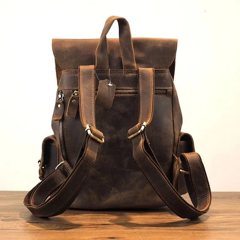 Crazy Horse Leather Shoulder Bag