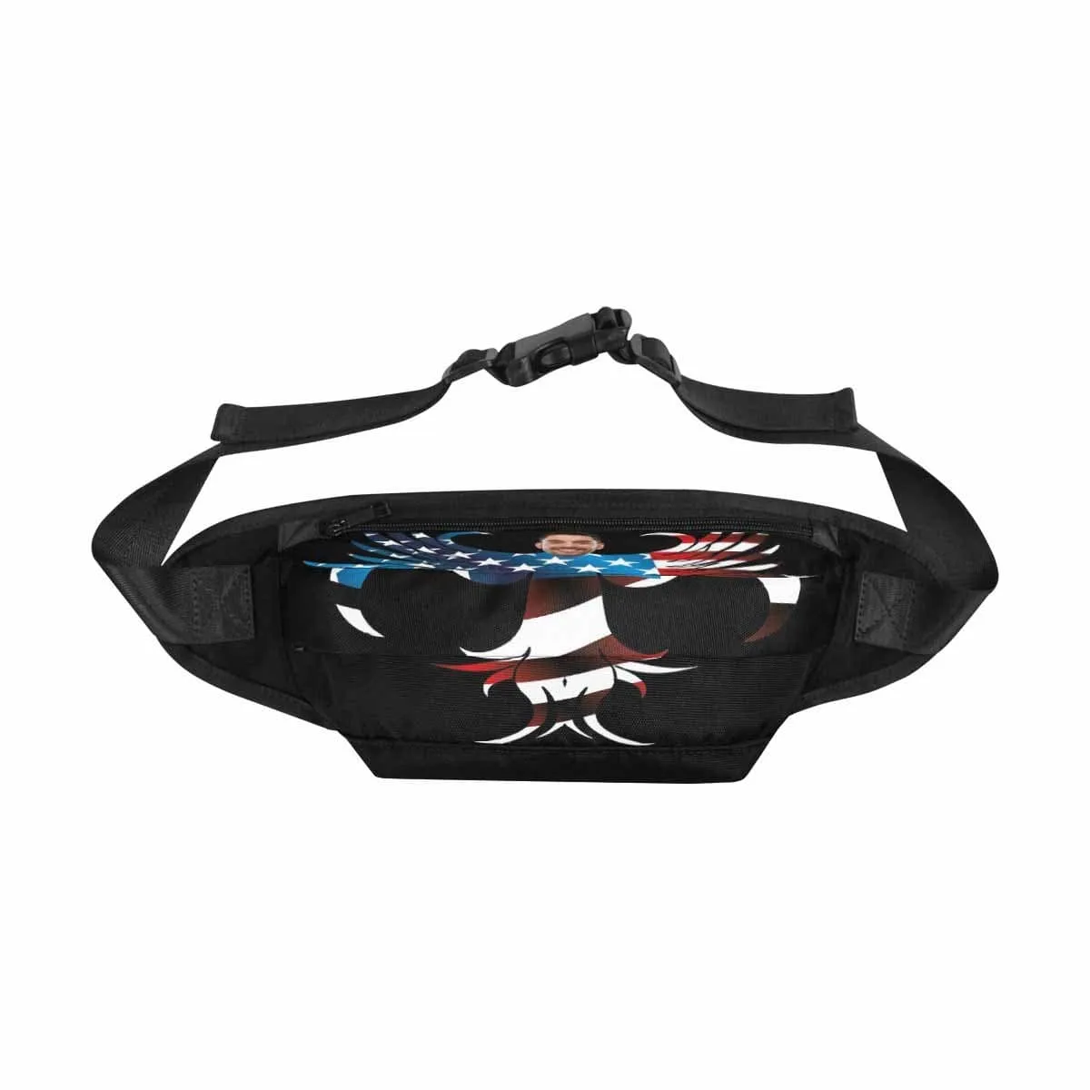 Custom Face Eagle Flag Waist Bag