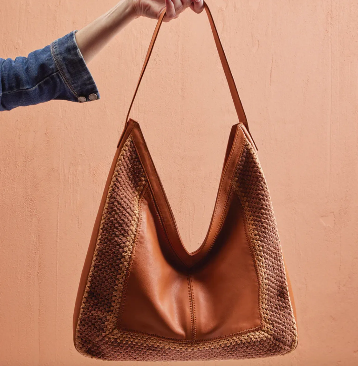 Daisy Hobo | Soft Vegan Tan Leather