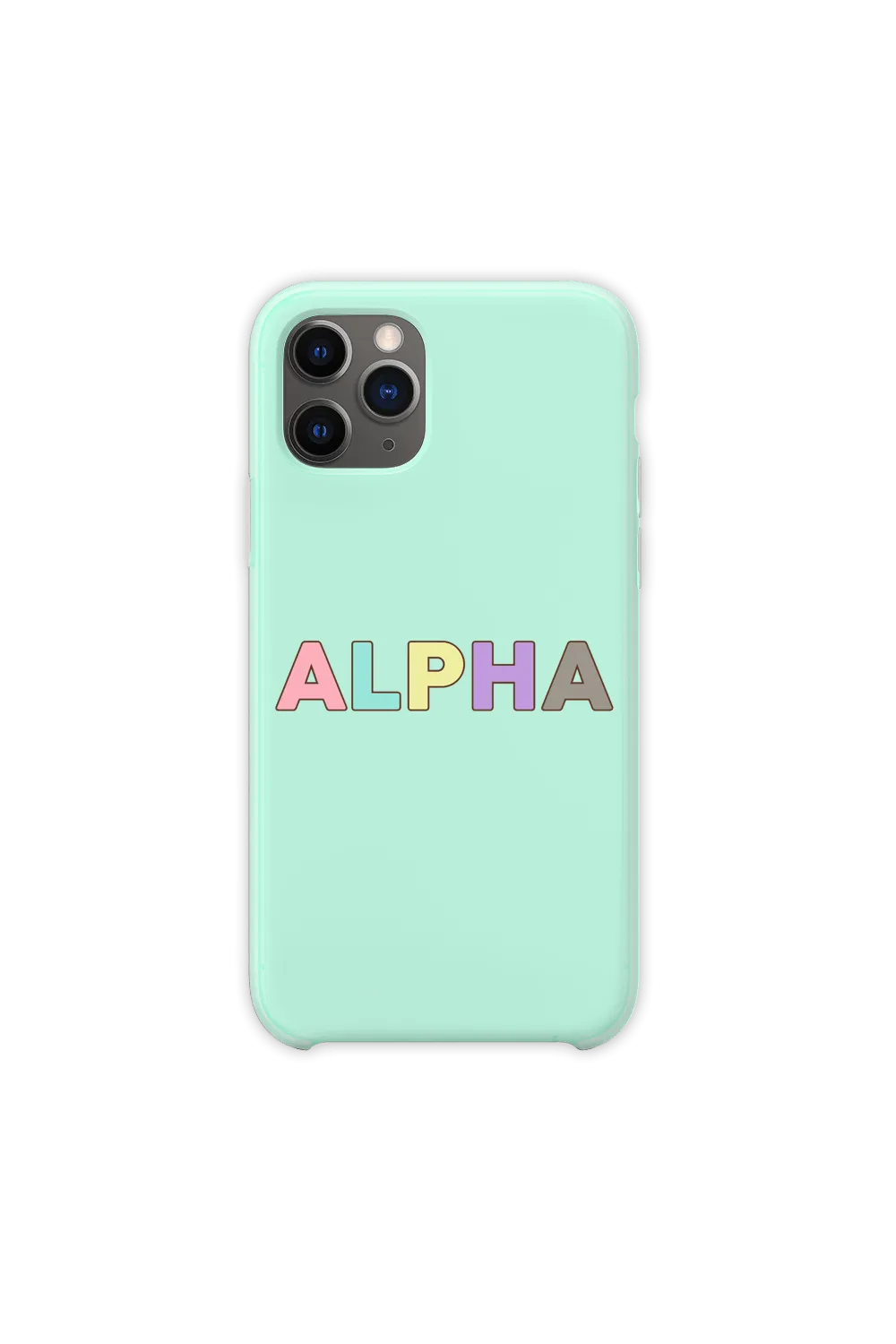 DanDan Signature 'ALPHA' Pastel Mint Phone Case