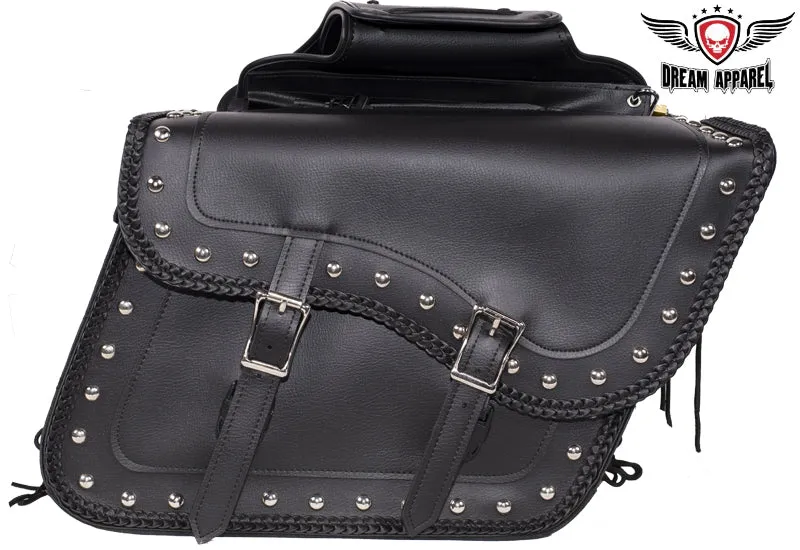 Dream Apparel Motorcycle Saddlebag With Heavy Duty Quick Release