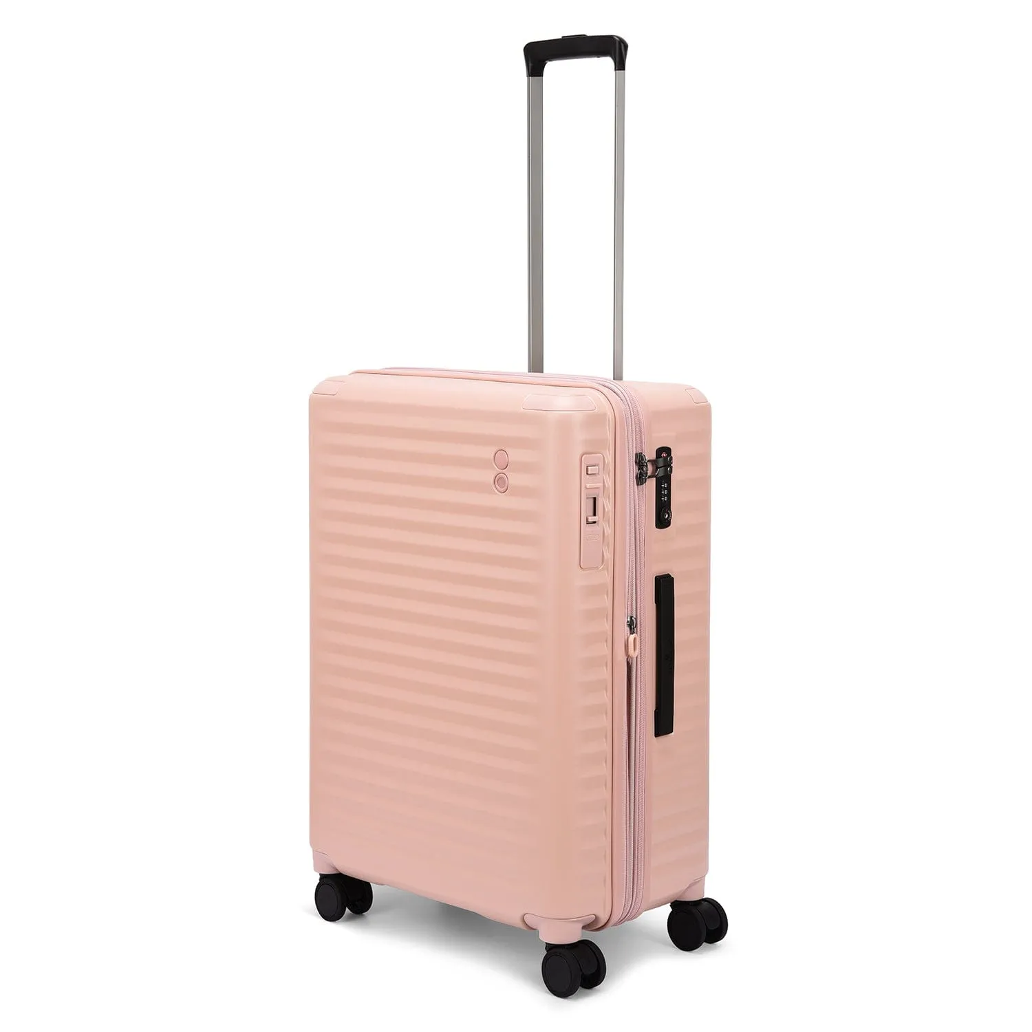 Echolac Celestra 66.5cm Hardcase Expandable 4 Double Wheel Check-In Luggage Trolley Pink - PC183XA PINK 24