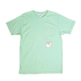 Falling For Nermal Pocket Tee (Pastel Green)