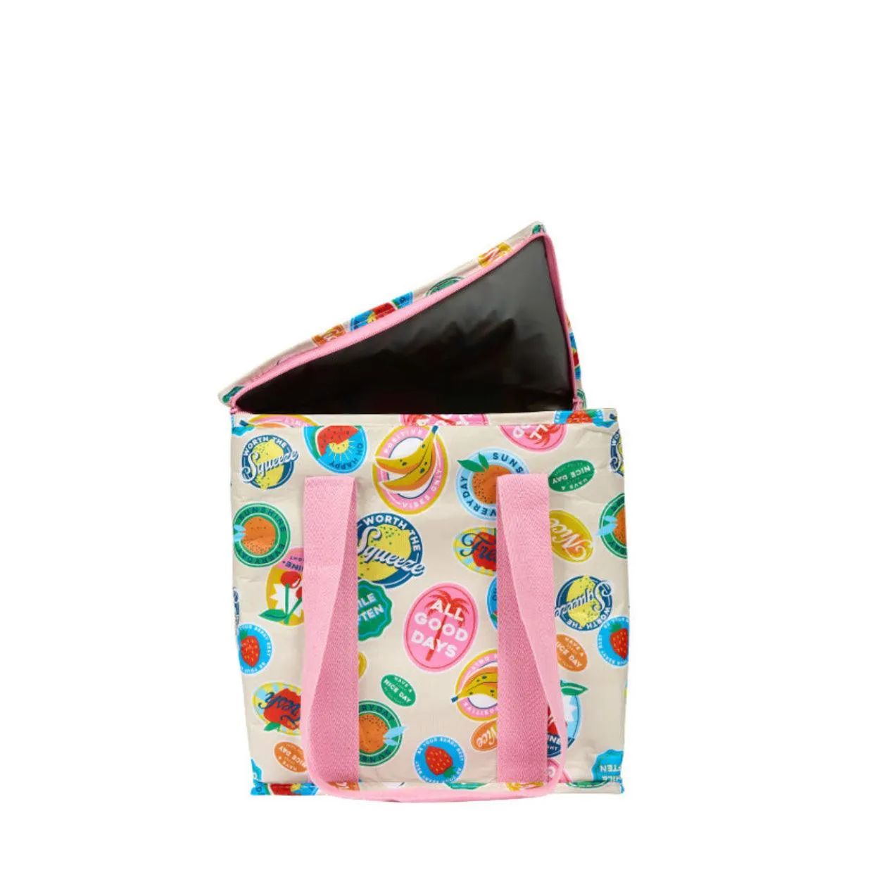 Fruit Stickers Insulated Tote