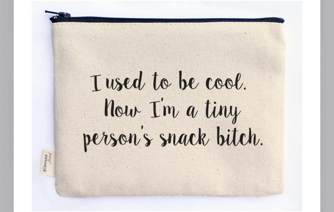 Funny Quote Canvas Zipper Pouch