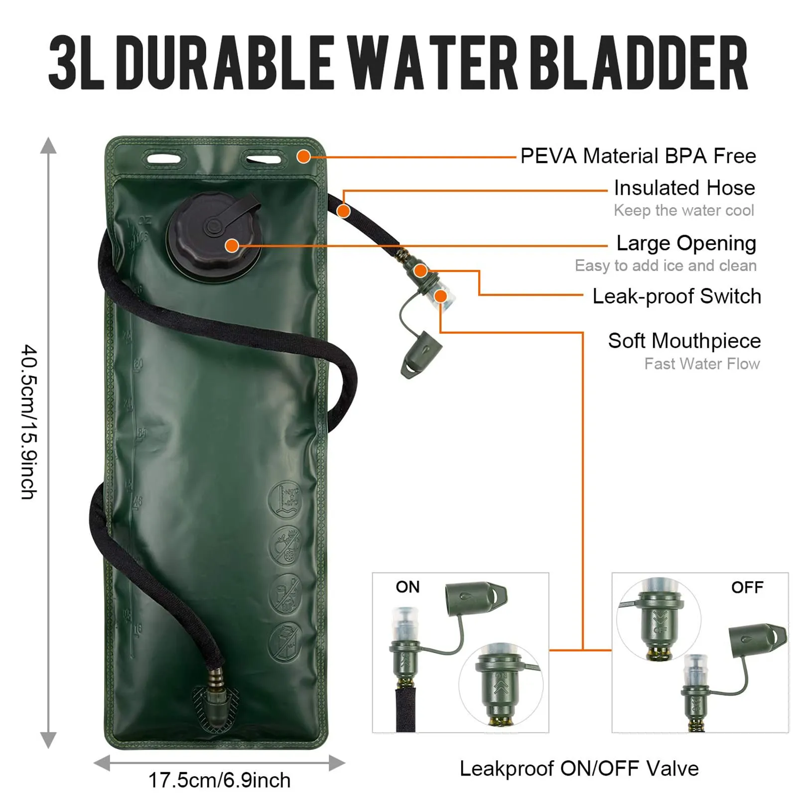 G4Free Hydration Pack With 3L Bladder