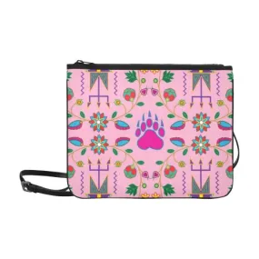 Geometric Floral Fall-Sunset Slim Clutch Bag