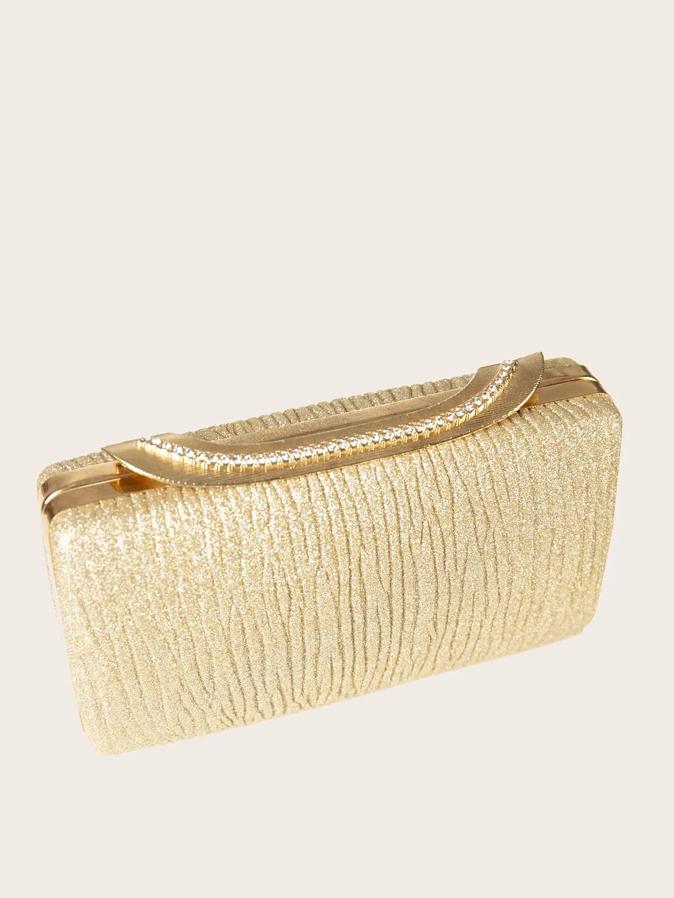 Glitter Textured Chain Bag