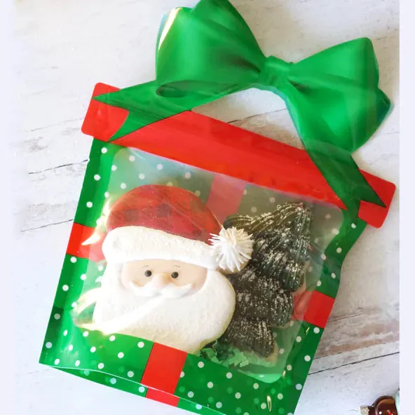 Green Gift Cookie Bag -10 BAGS